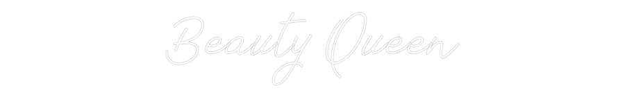 Individuelles Neon: Beauty Queen