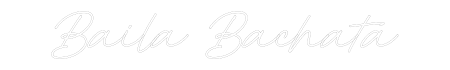 Individuelles Neon: Baila Bachata