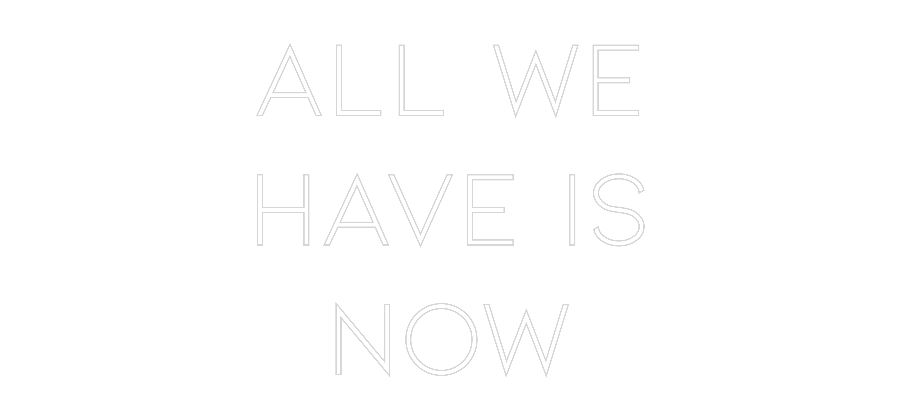 Individuelles Neon: ALL WE
HAVE ...