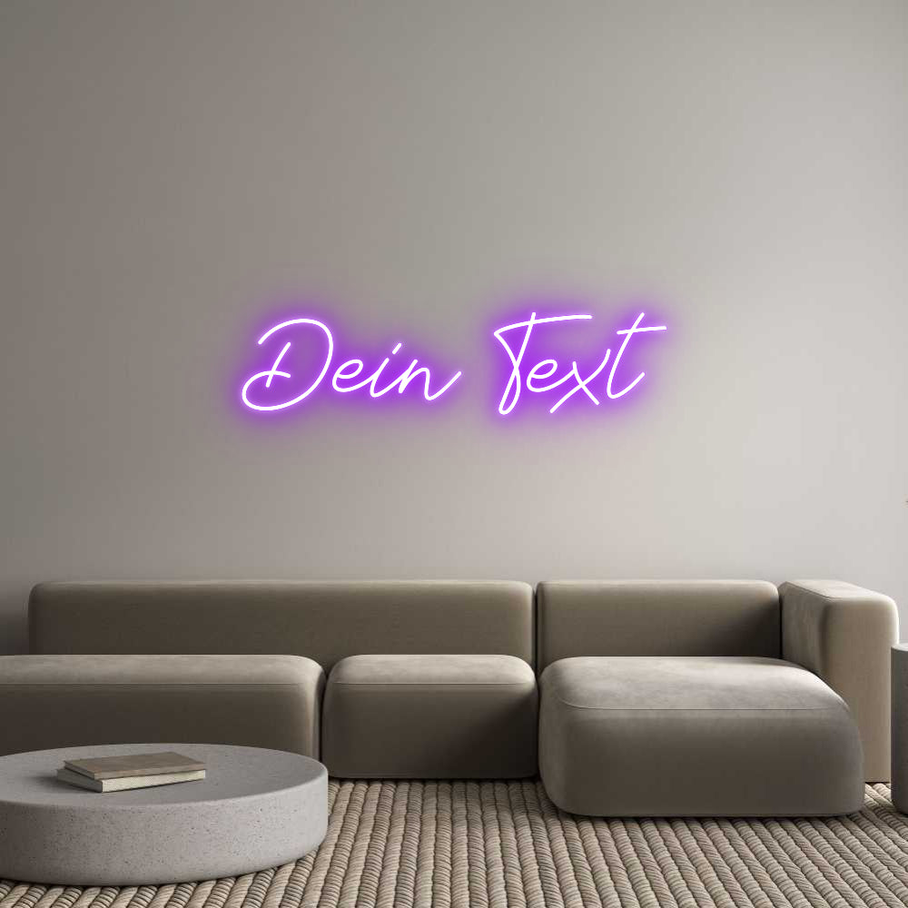 Individuelles Neon: Dein Text