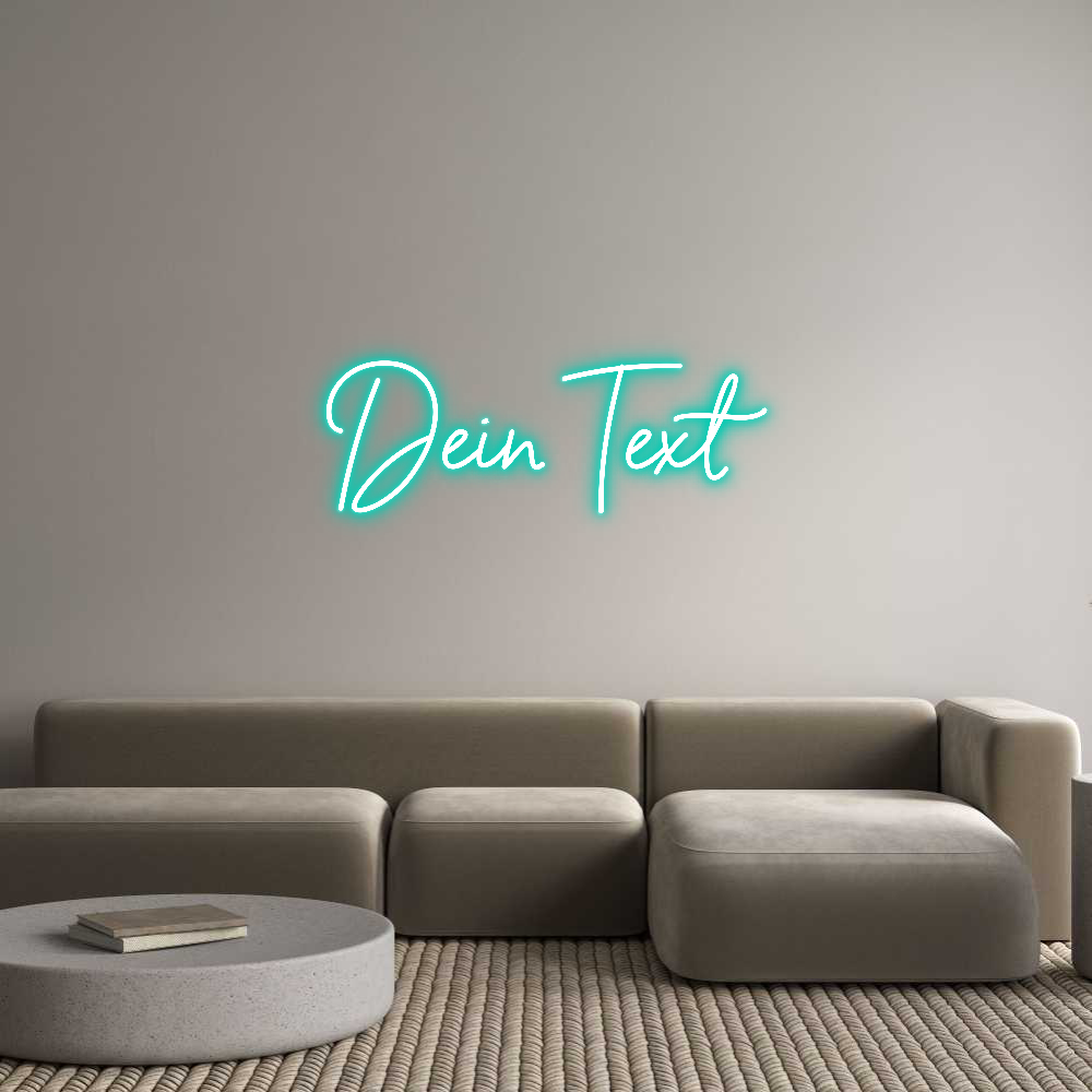 Individuelles Neon: Dein Text