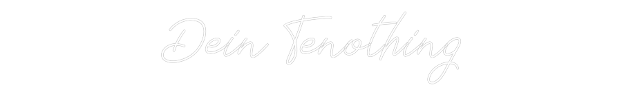 Individuelles Neon: Dein Tenothing