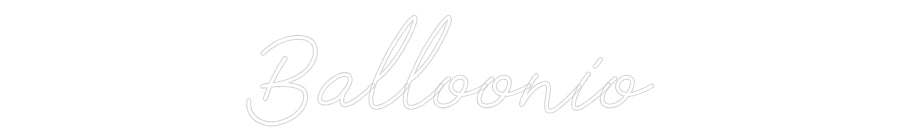 Individuelles Neon: Balloonio