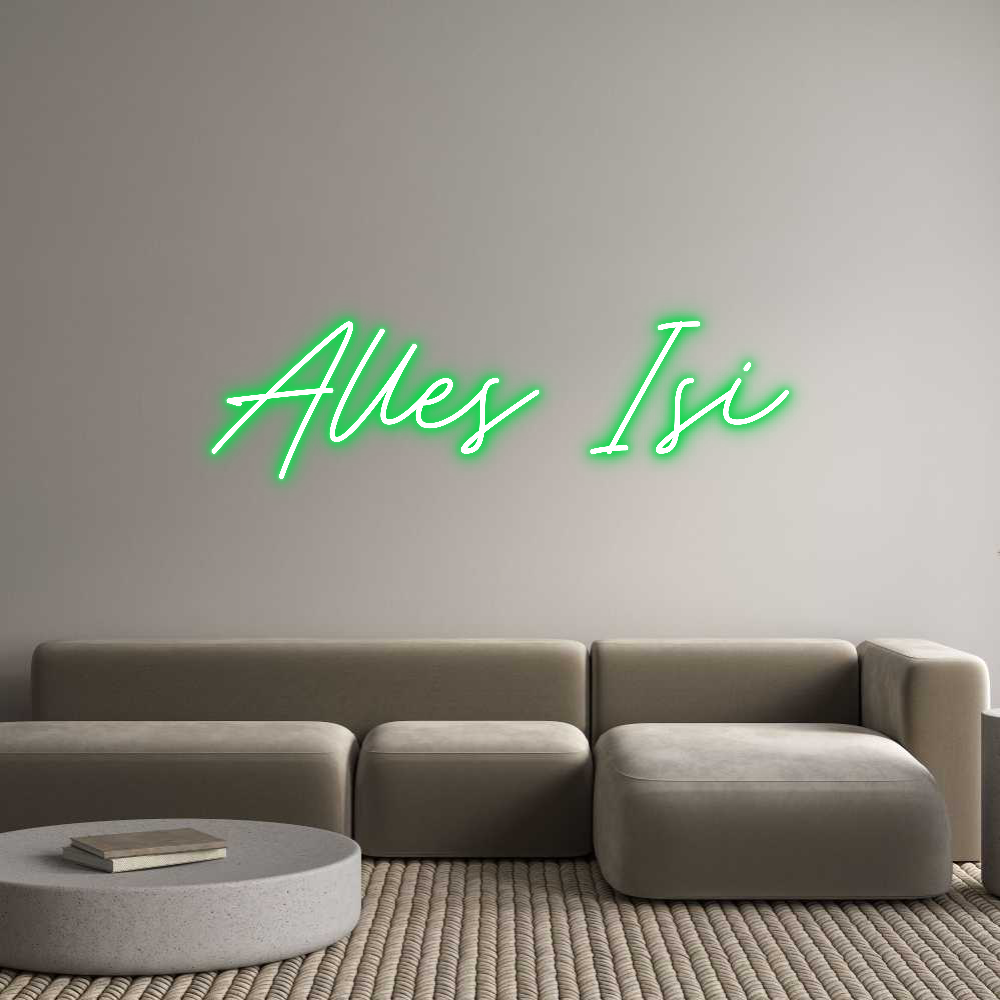 Individuelles Neon: Alles Isi