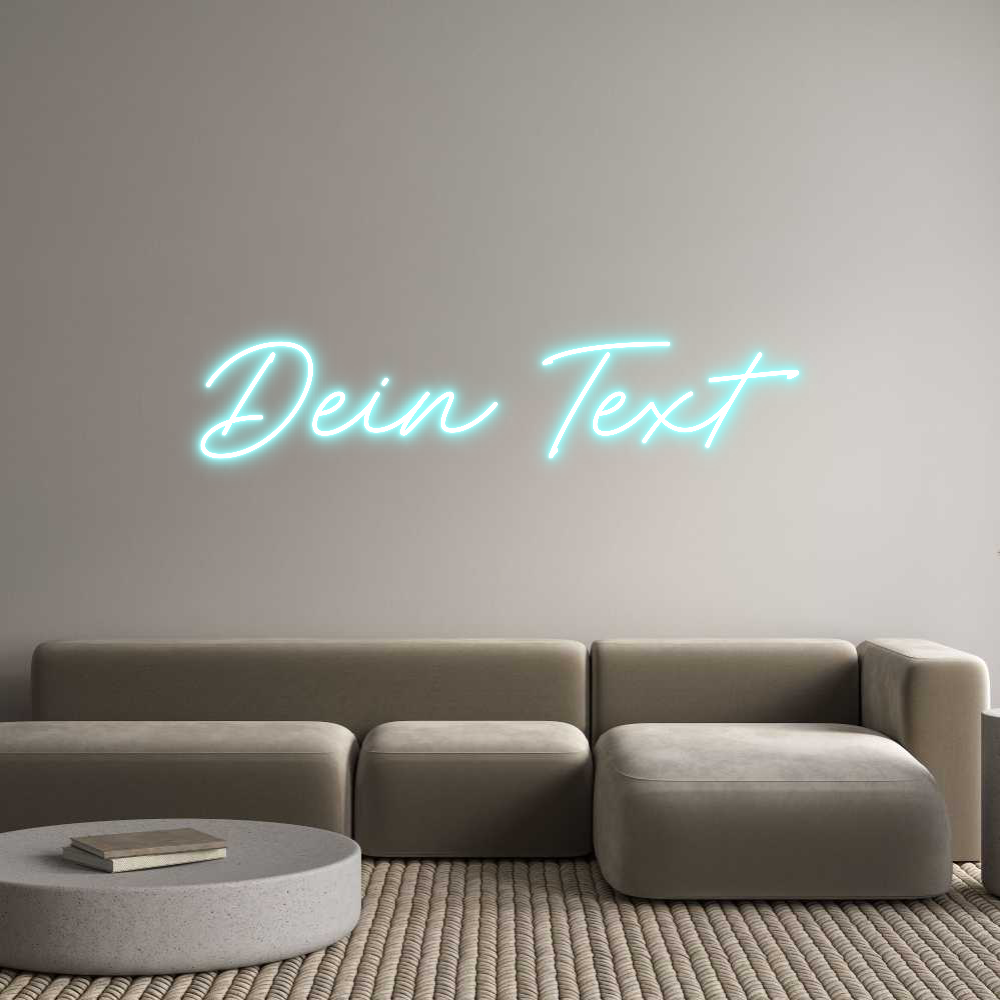 Individuelles Neon: Dein Text