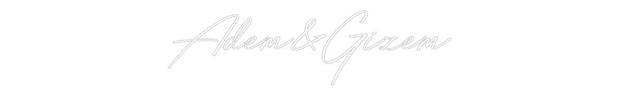 Individuelles Neon: Adem&Gizem