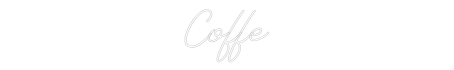 Individuelles Neon: Coffe