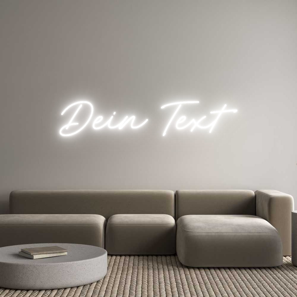 Individuelles Neon: Dein Text