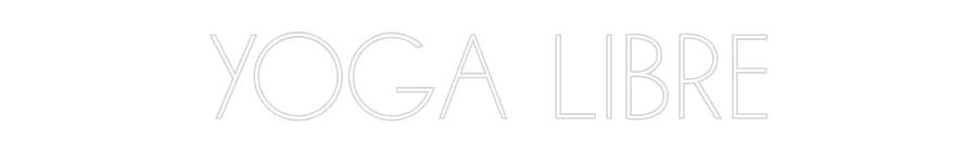Individuelles Neon: YOGA LIBRE
