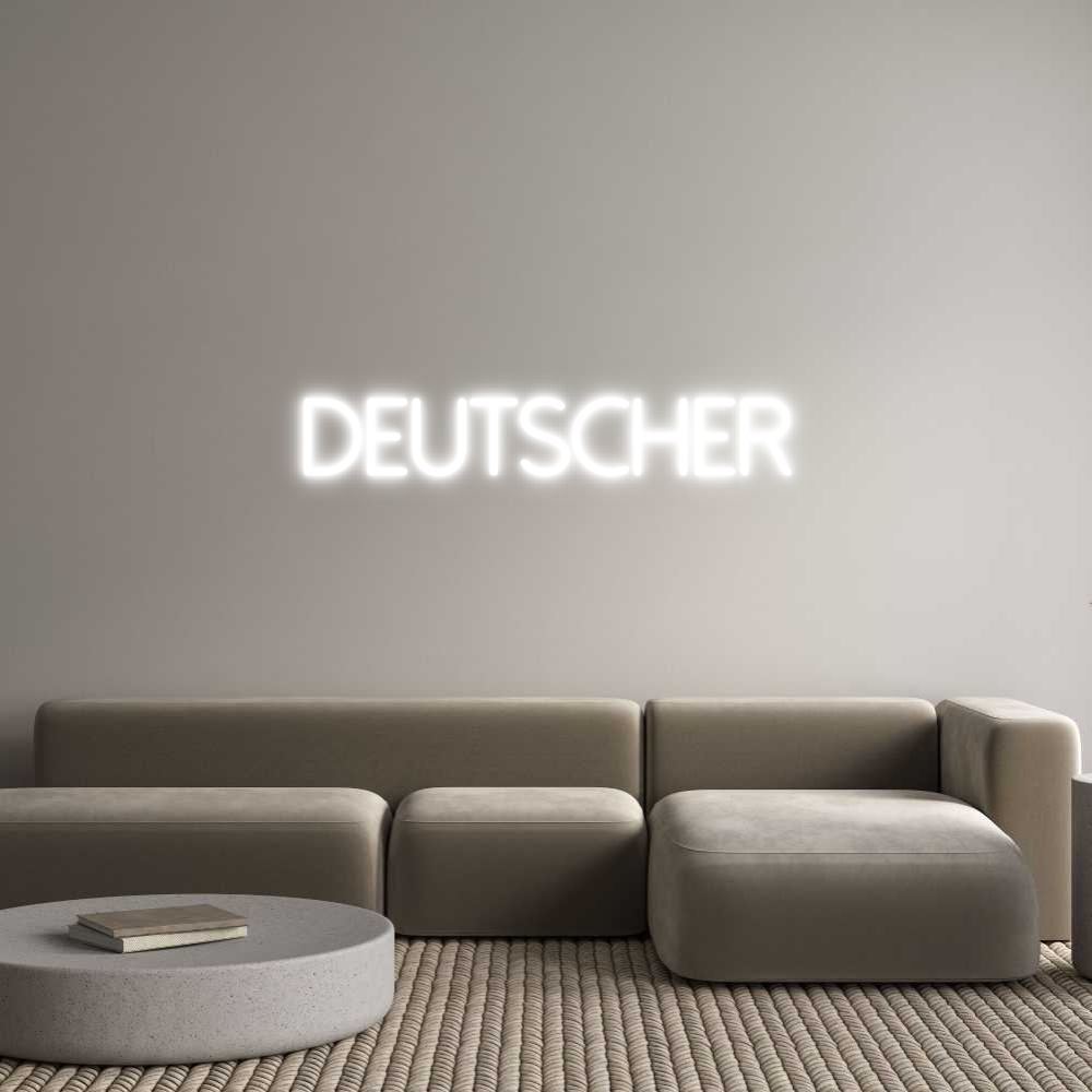 Individuelles Neon: DEUTSCHER