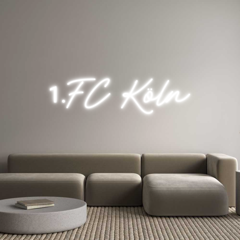 Individuelles Neon: 1.FC Köln