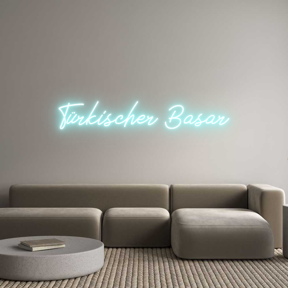 Individuelles Neon: Türkischer Ba...