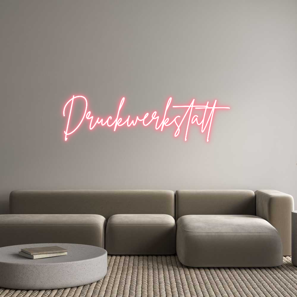 Individuelles Neon: Druckwerkstatt