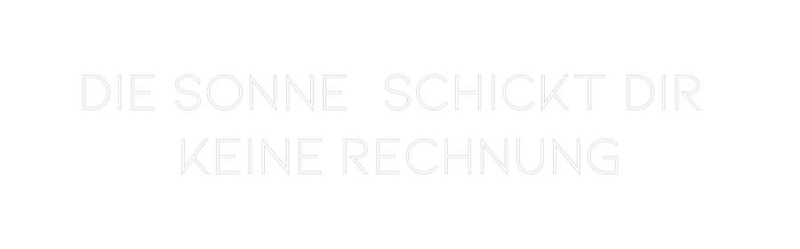 Individuelles Neon: Die sonne sc...