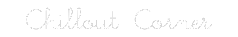 Individuelles Neon: Chillout Corner