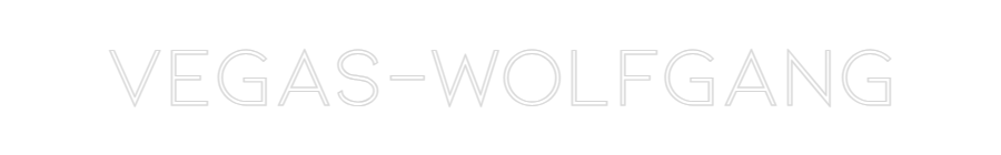Individuelles Neon: VEGAS-WOLFGANG