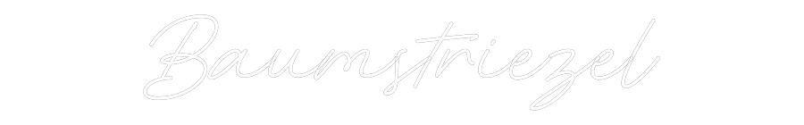 Individuelles Neon: Baumstriezel