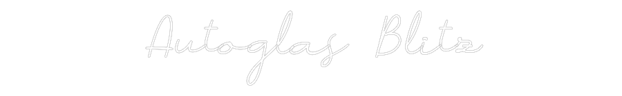 Individuelles Neon: Autoglas Blitz