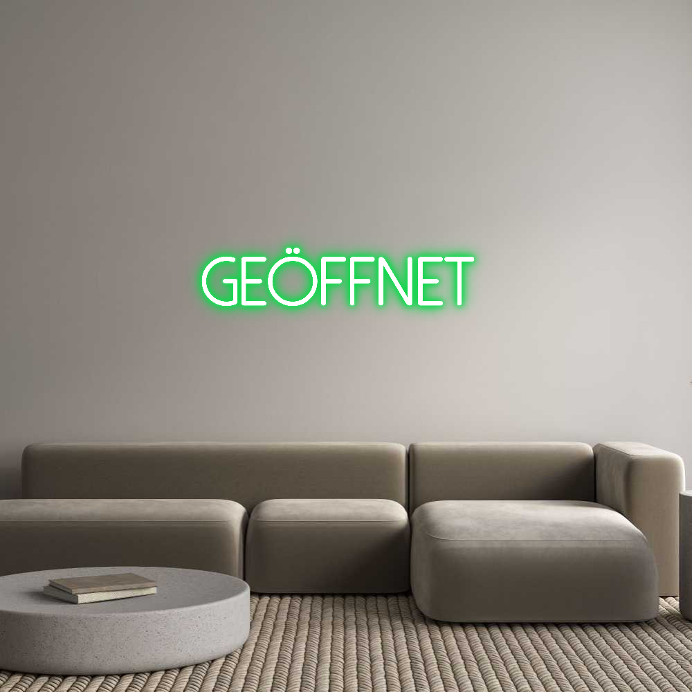 Individuelles Neon: Geöffnet