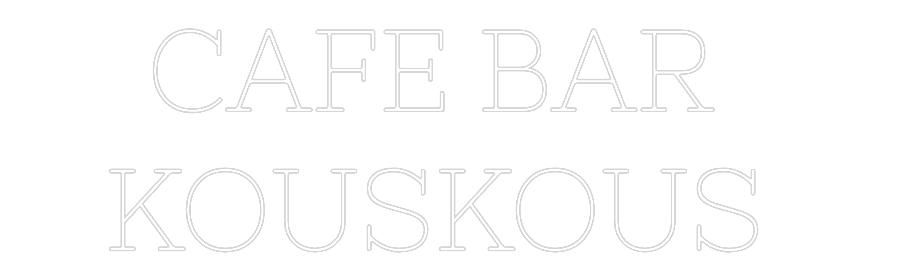 Individuelles Neon: CAFE BAR
KO...