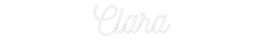 Individuelles Neon: Clara