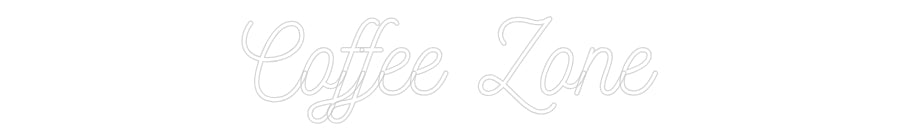 Individuelles Neon: Coffee Zone