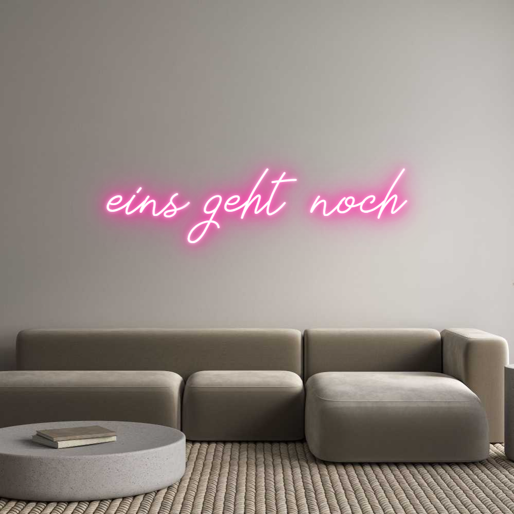 Individuelles Neon: eins geht noch