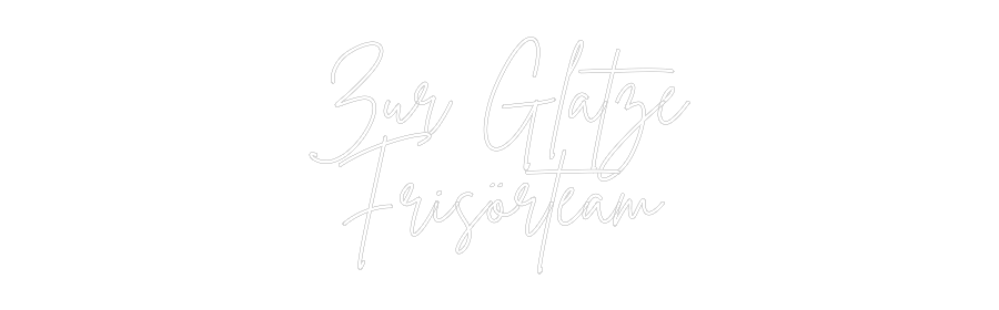 Individuelles Neon: Zur Glatze
F...