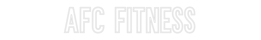 Individuelles Neon: AFC FITNESS