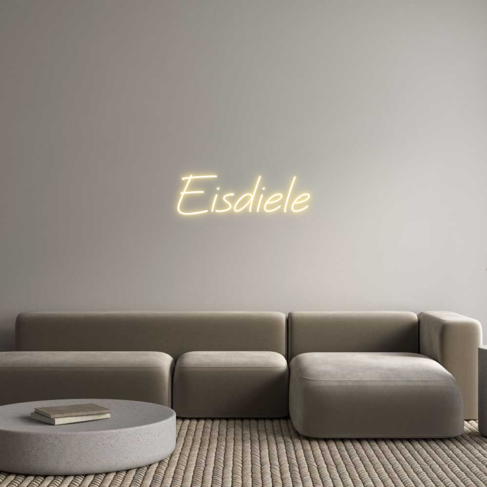 Individuelles Neon: Eisdiele