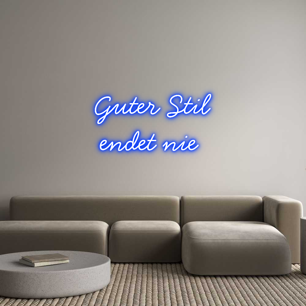 Individuelles Neon: Guter Stil
e...