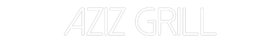 Individuelles Neon: Aziz Grill