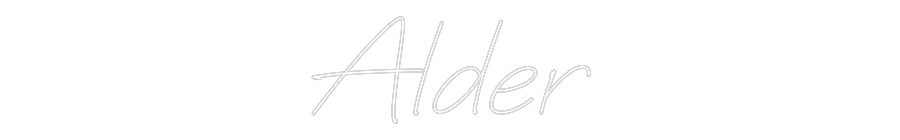 Individuelles Neon: Alder
