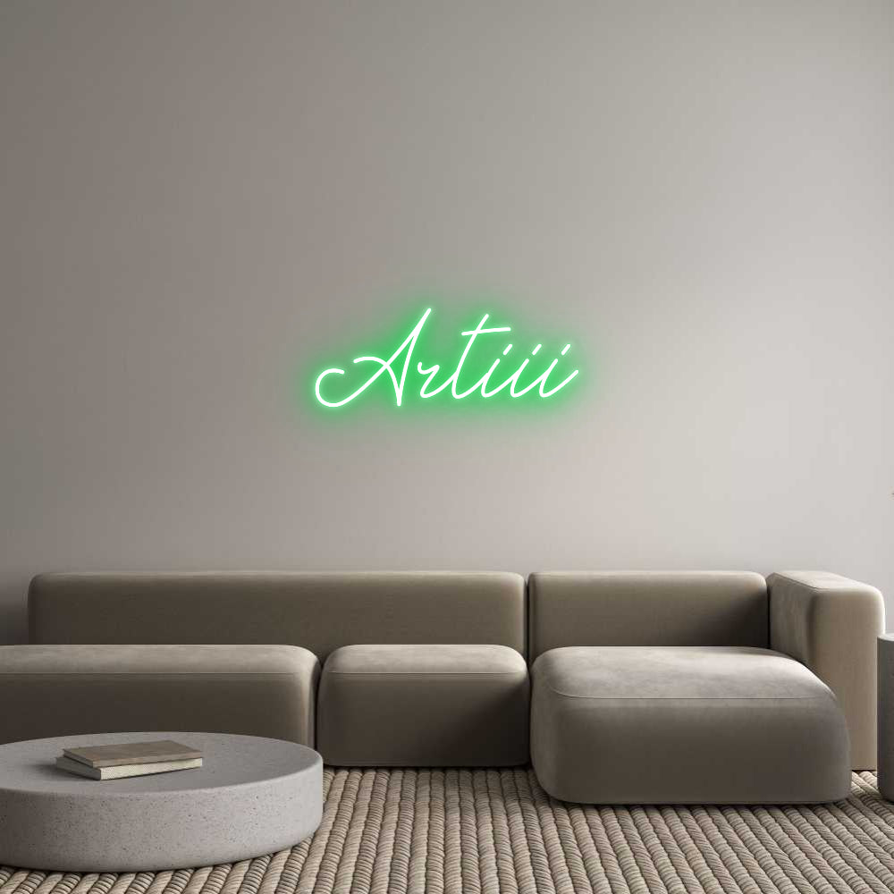 Individuelles Neon: Artiii