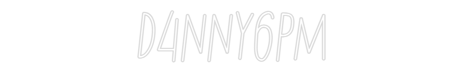 Individuelles Neon: D4NNY6PM