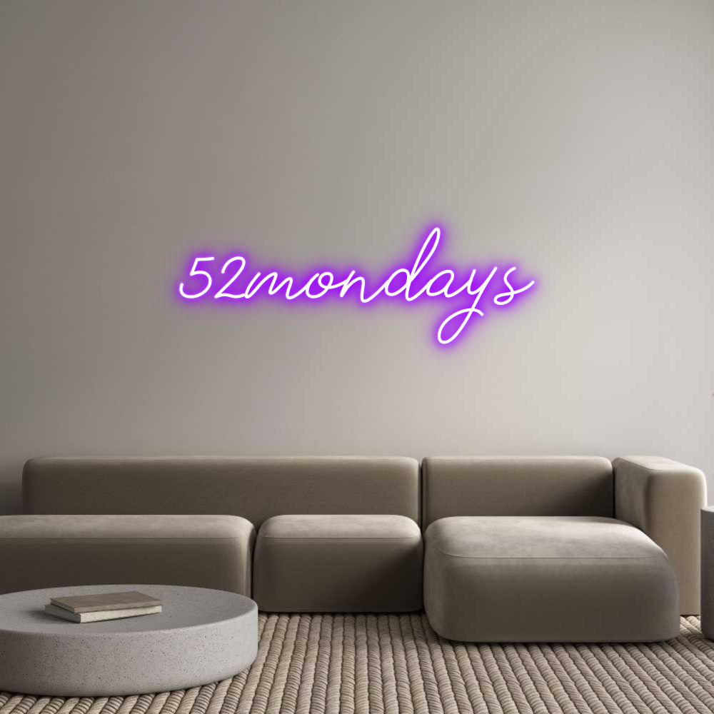 Individuelles Neon: 52mondays