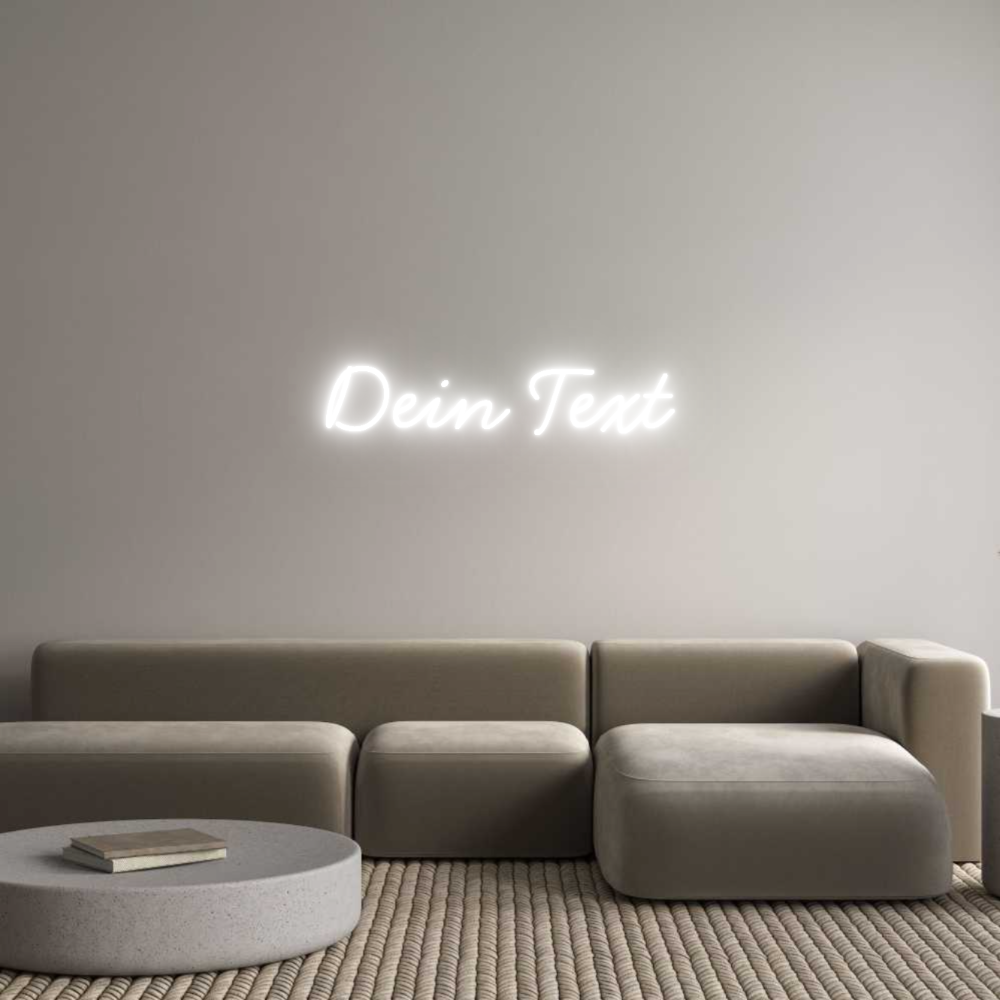 Individuelles Neon: Dein Text