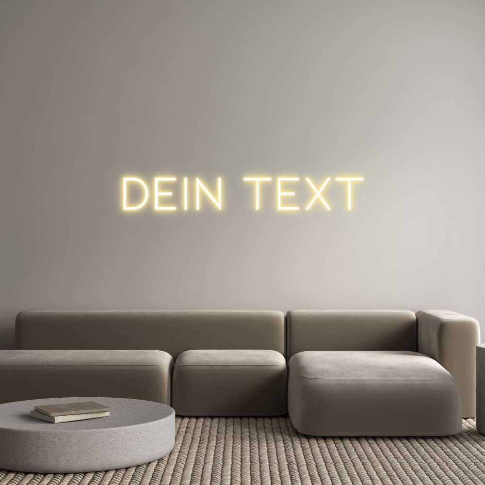 Individuelles Neon: Dein Text