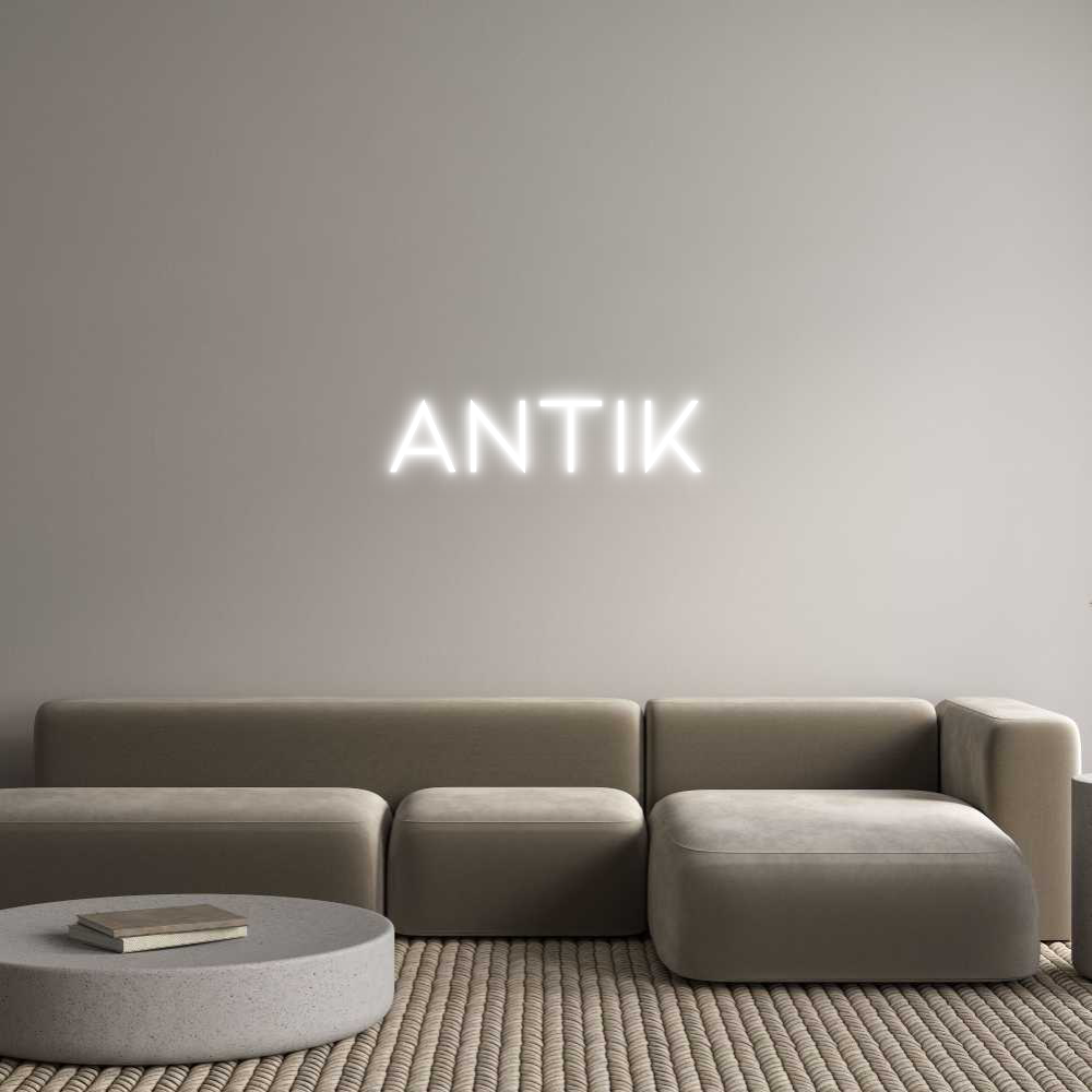 Individuelles Neon: Antik