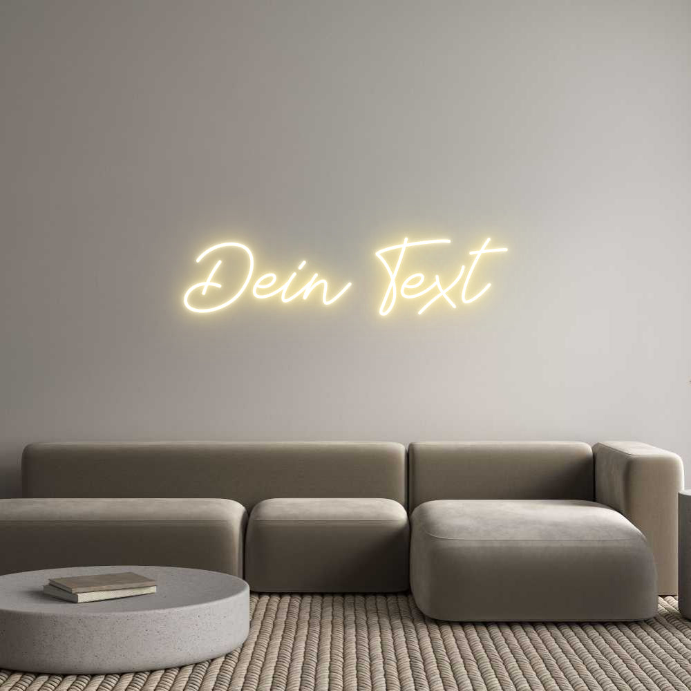 Individuelles Neon: Dein Text