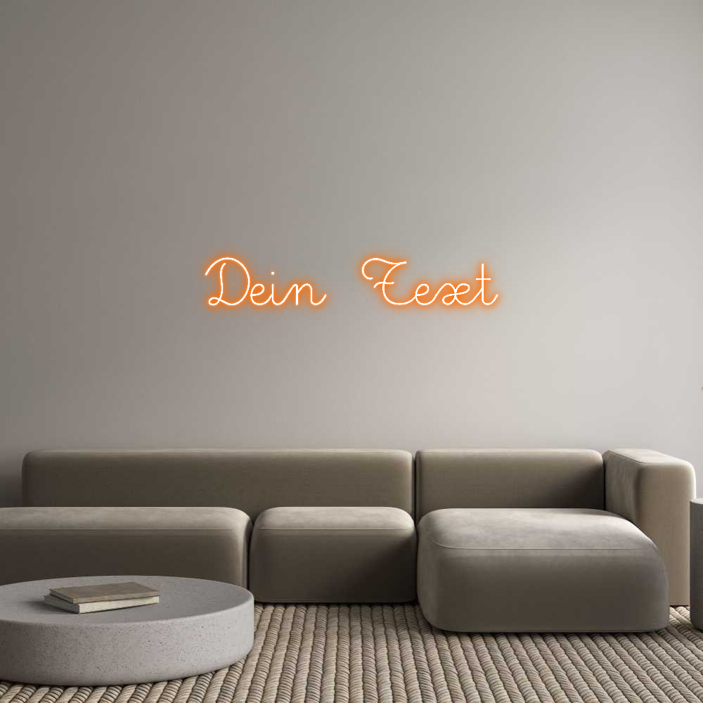 Individuelles Neon: Dein Text