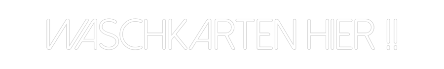 Individuelles Neon: WASCHKARTEN h...