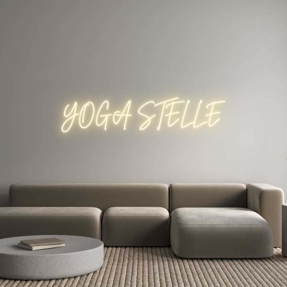 Individuelles Neon: YOGA STELLE