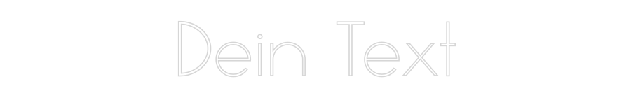 Individuelles Neon: Dein Text