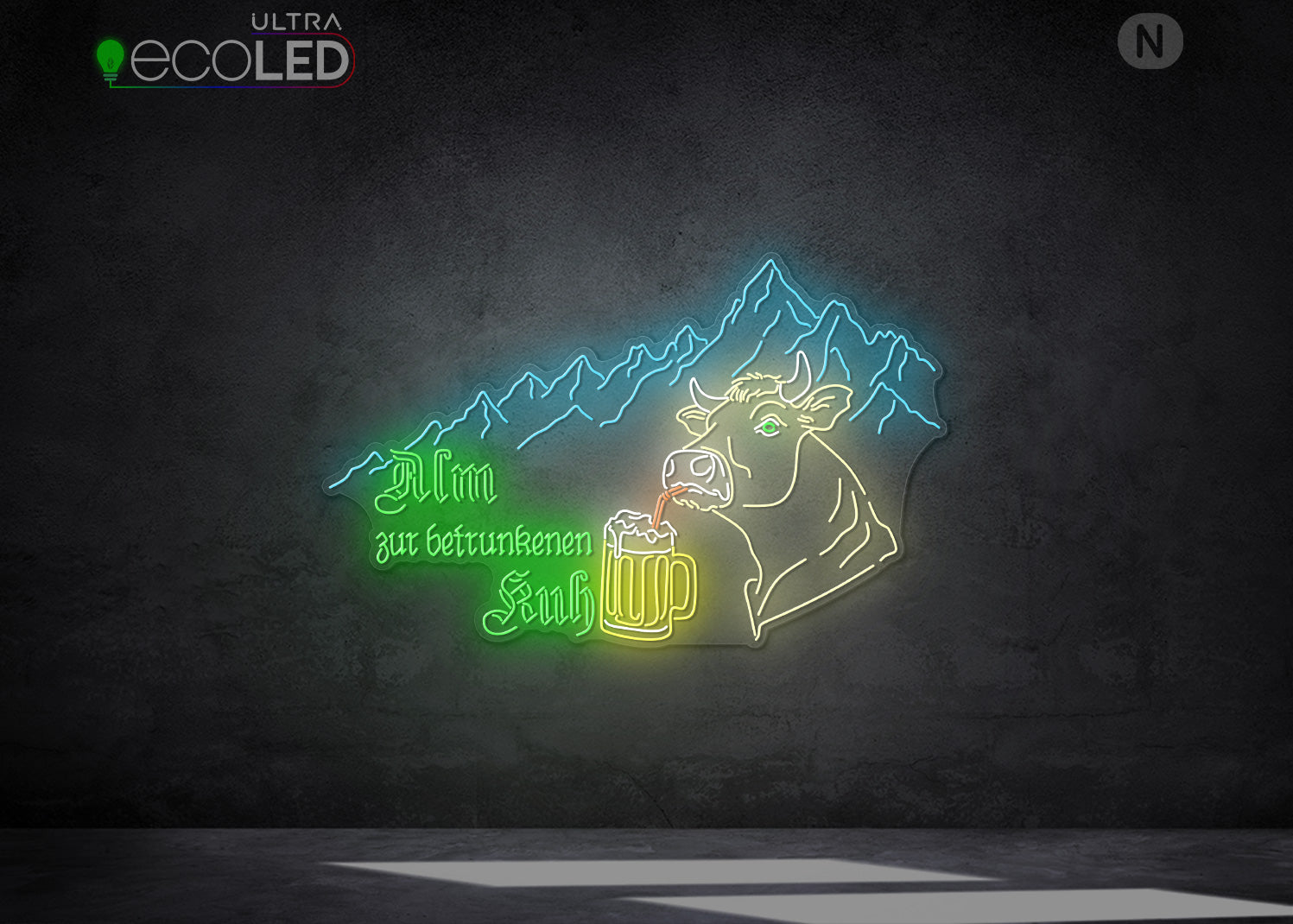 Individuelles Neonschild