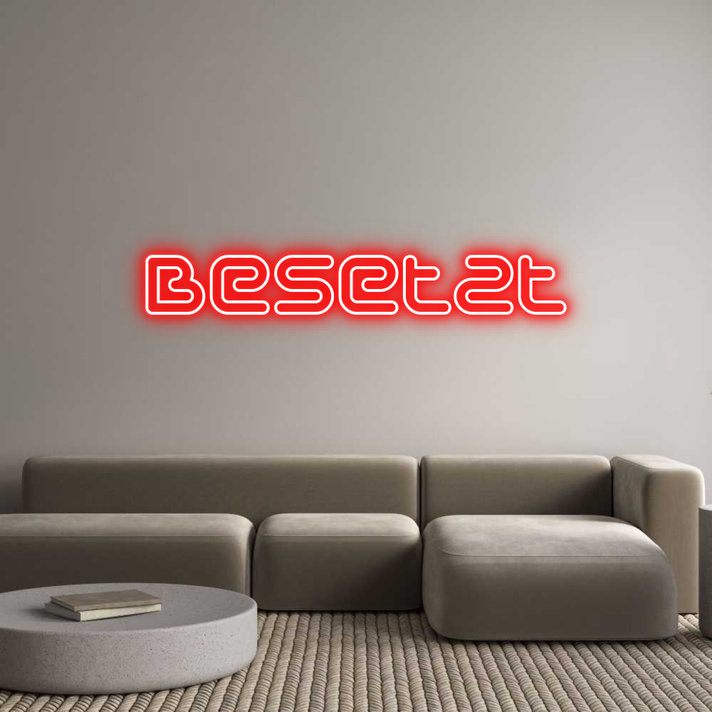 Individuelles Neon: Besetzt