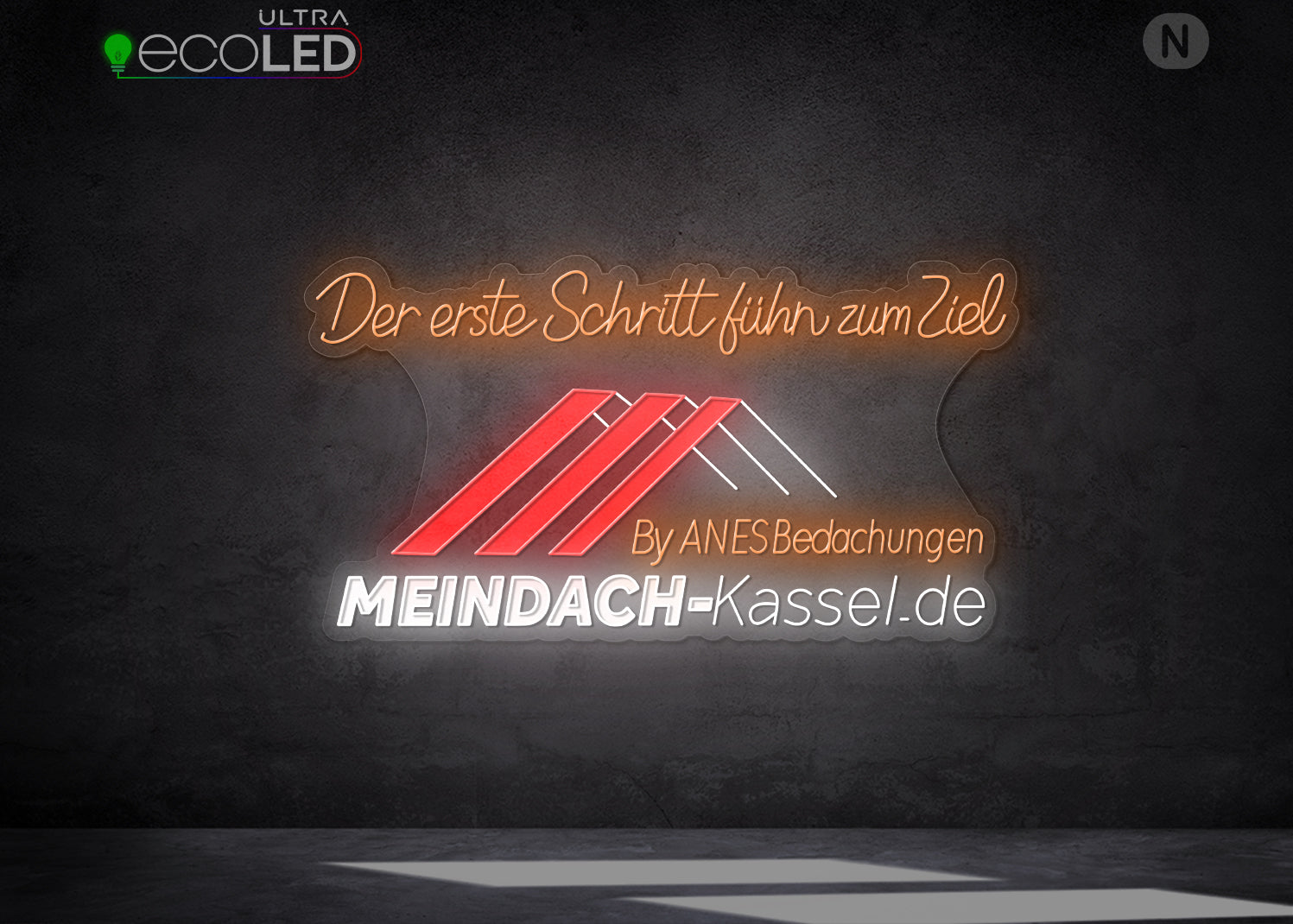 Individuelles Neonschild