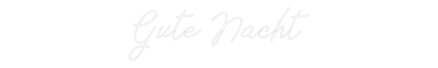 Individuelles Neon: Gute Nacht