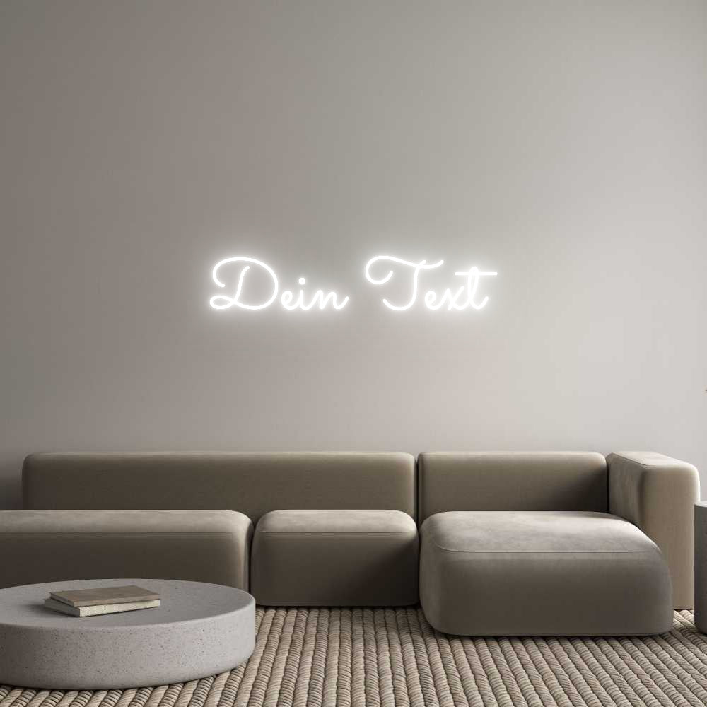 Individuelles Neon: Dein Text
