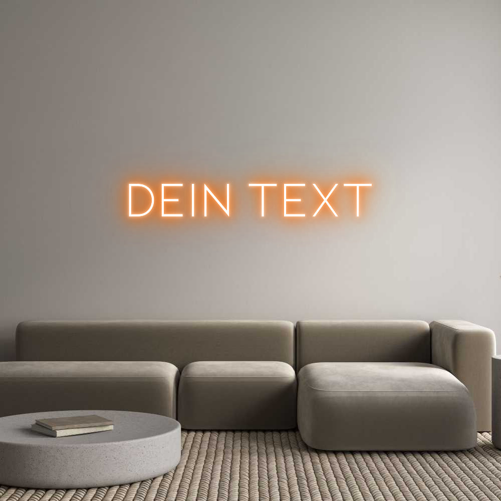 Individuelles Neon: Dein Text